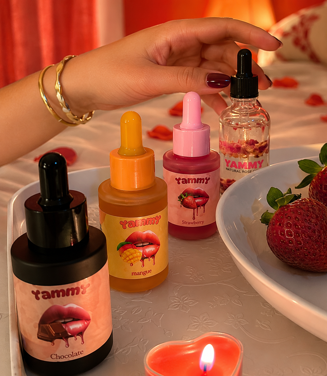باك 4 في 1 للتذوق: 3 نكهات فرمونية + 1 زيت فرموني - Yammy